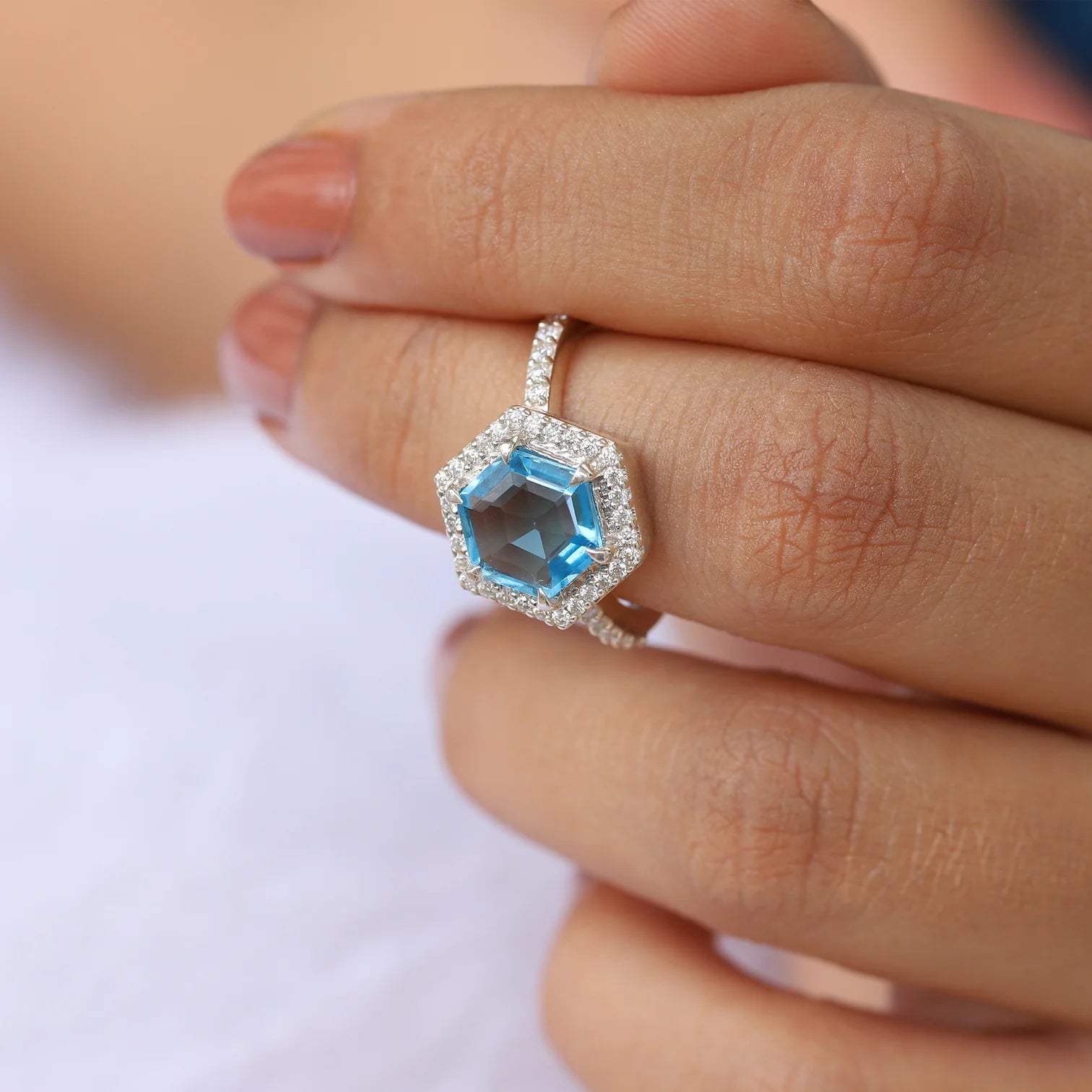 Oliver Swiss Blue Topaz