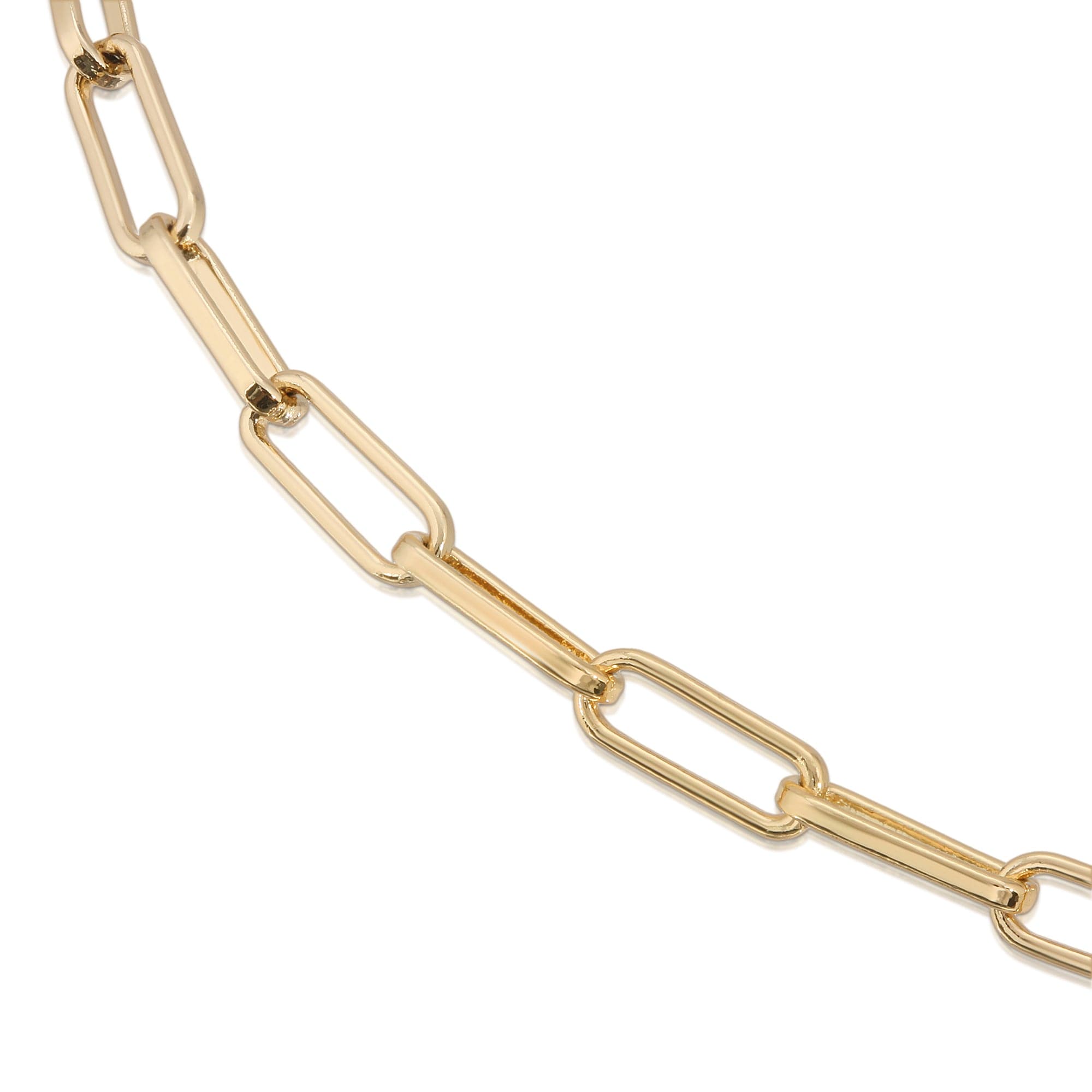 Elongated Link Chain Anklet
