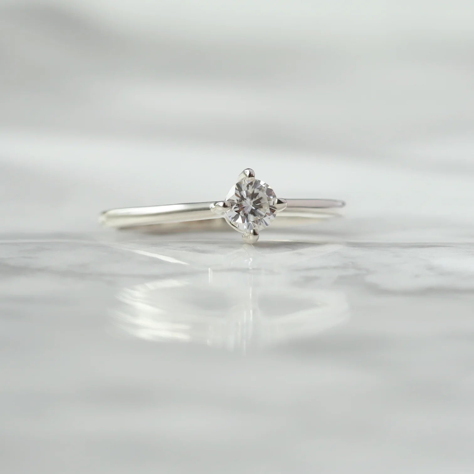 Kristian Moissanite Ring