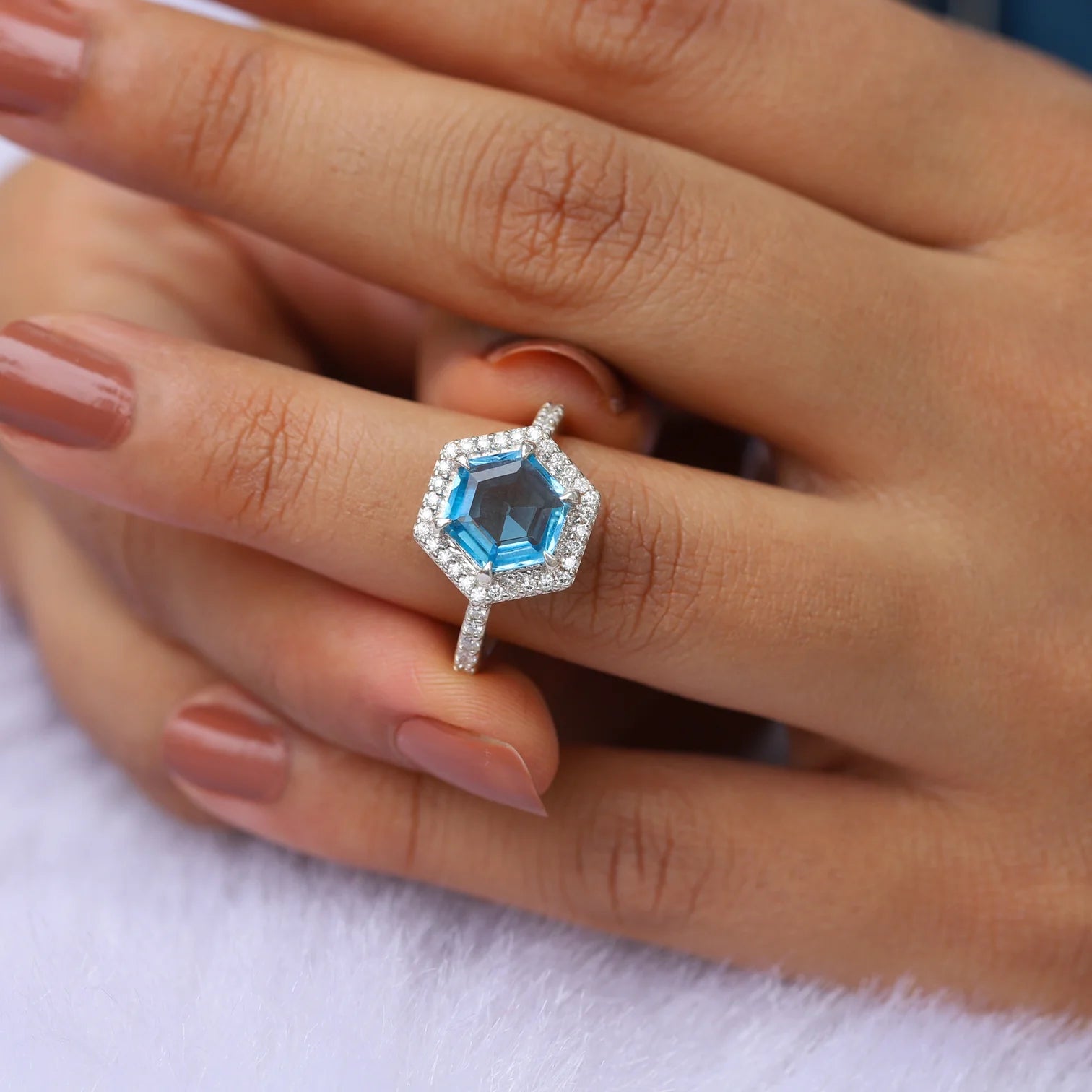 Oliver Swiss Blue Topaz