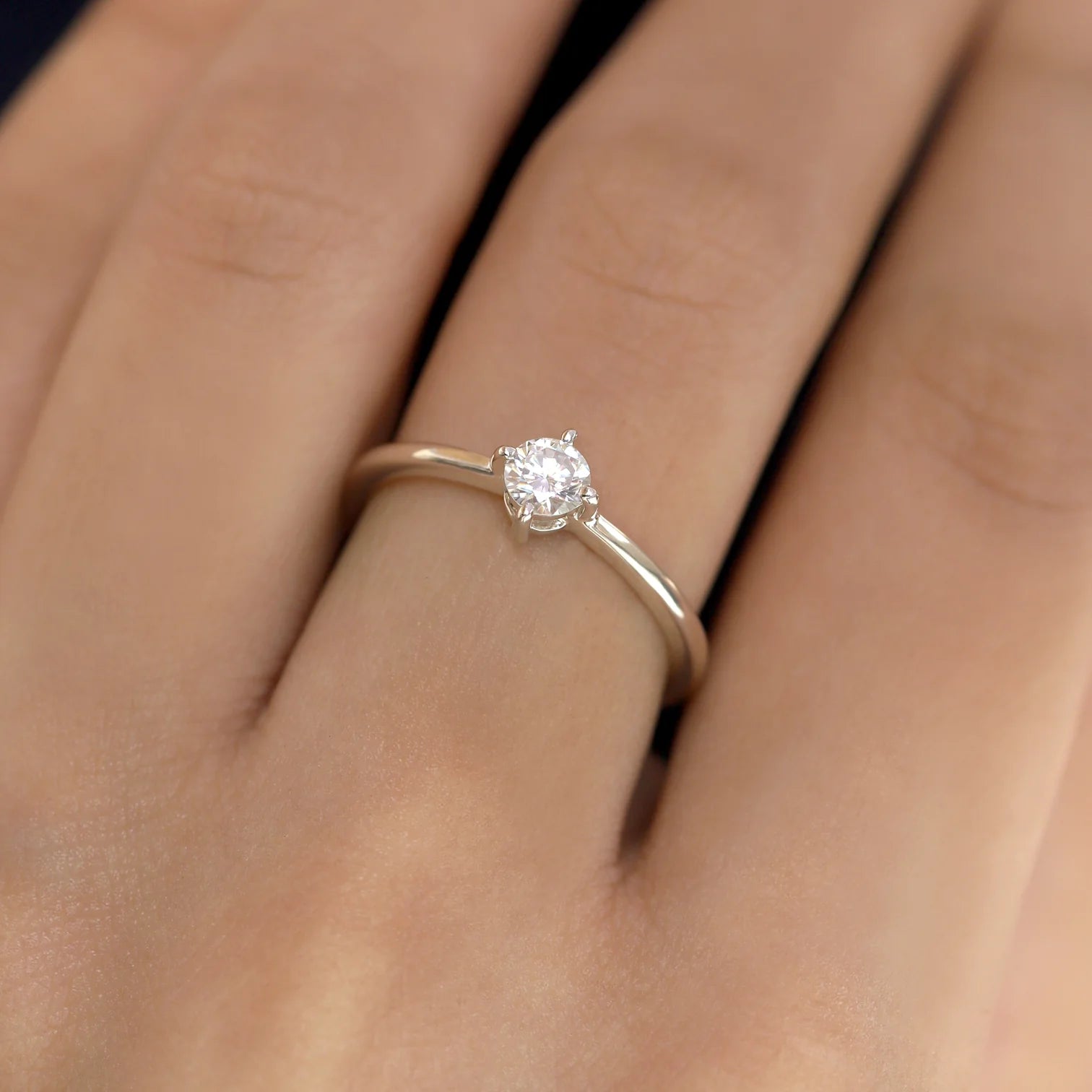 Kristian Moissanite Ring