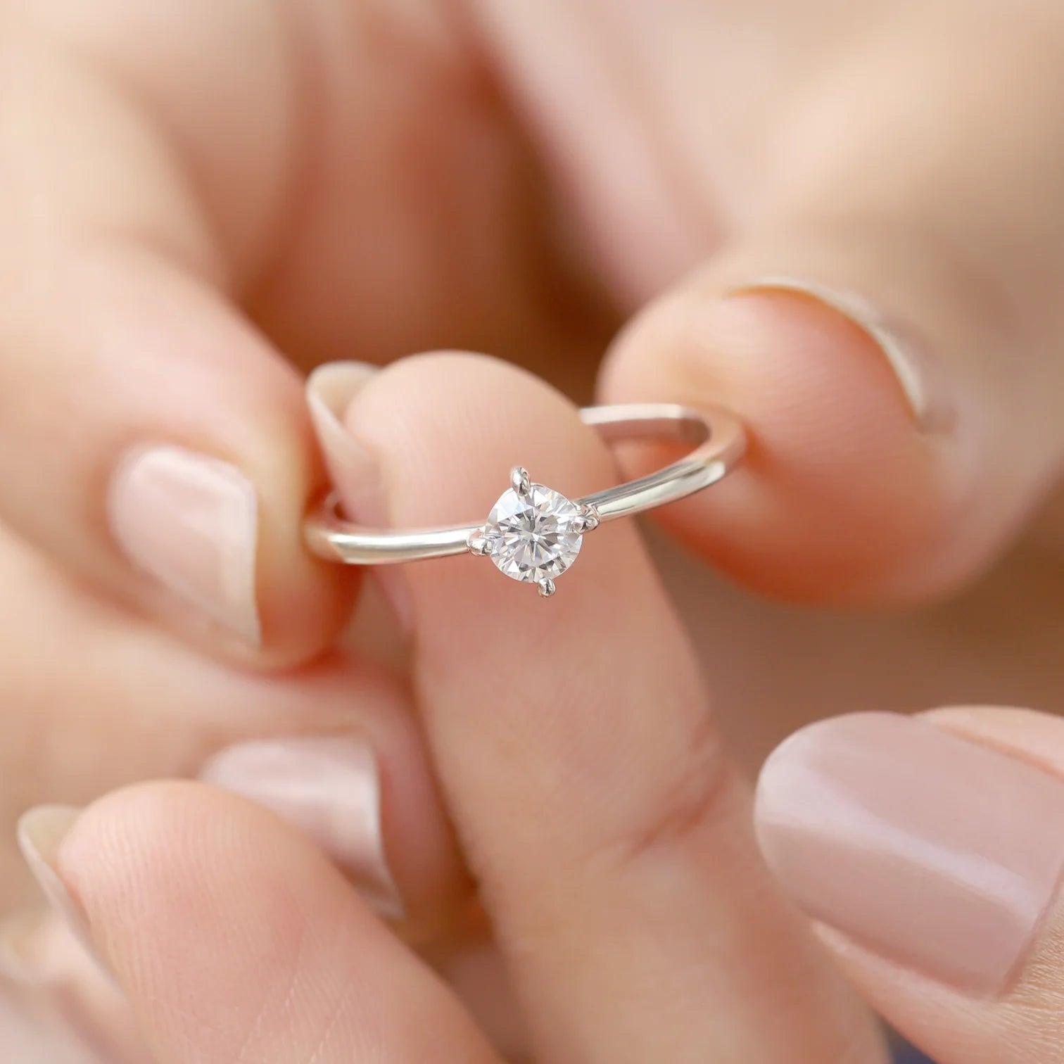 Kristian Moissanite Ring