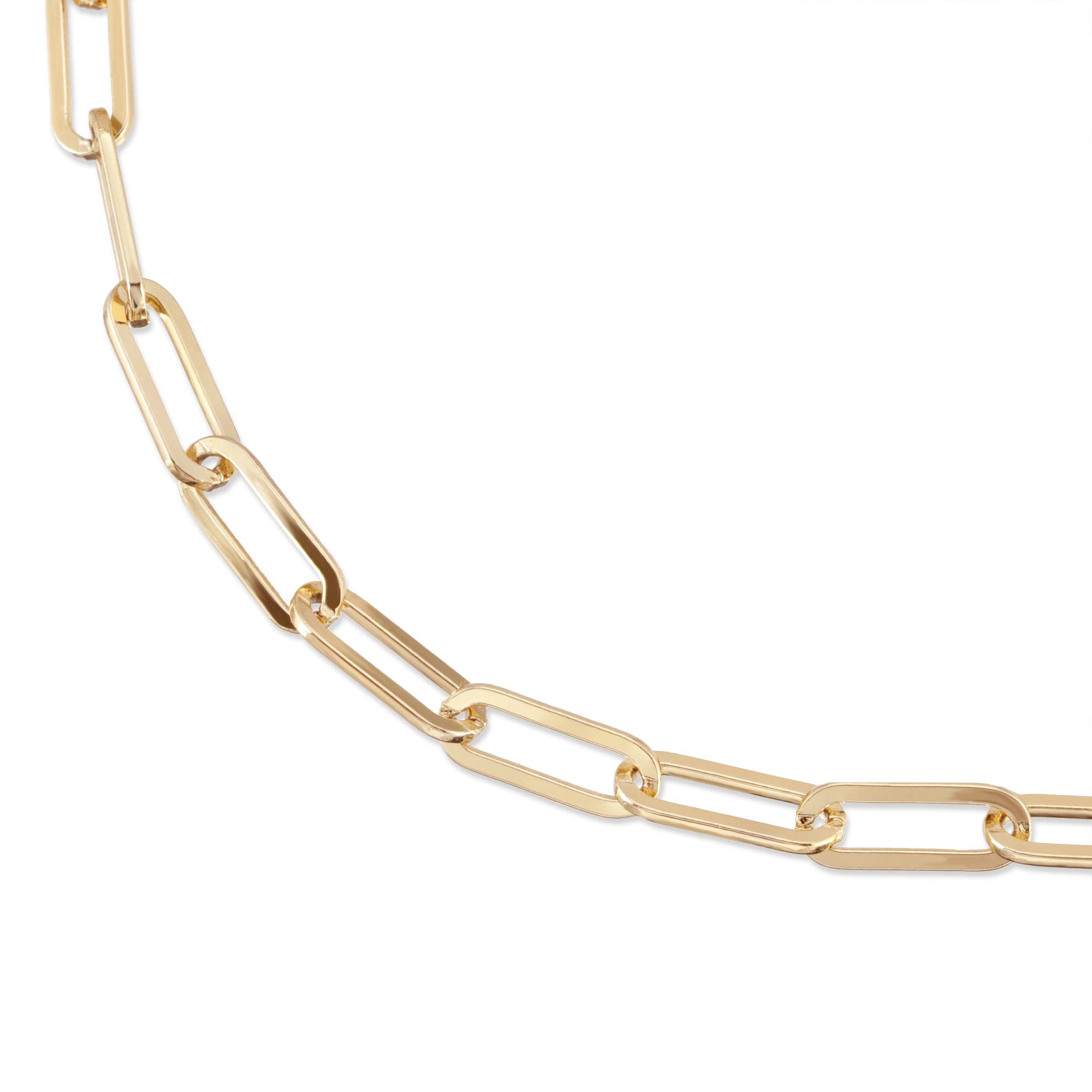 Large Elongated Link Chain Anklet