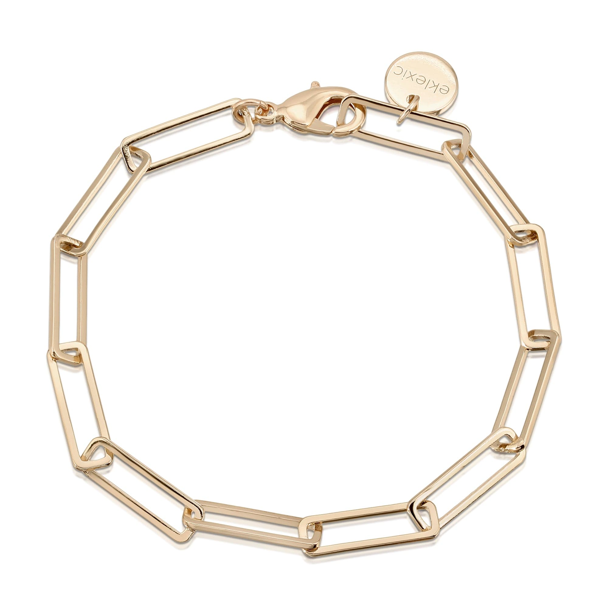 Large Rectangle Link Chain Bracelet