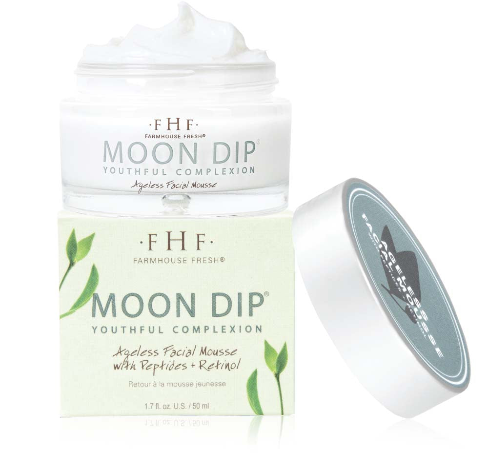 Moon Dip® Youthful Complexion | Ageless Facial Mousse with Peptides + Retinol