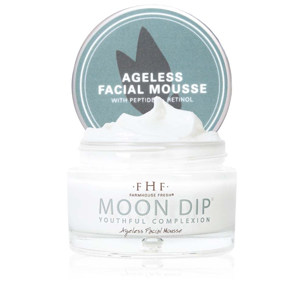 Moon Dip® Youthful Complexion | Ageless Facial Mousse with Peptides + Retinol