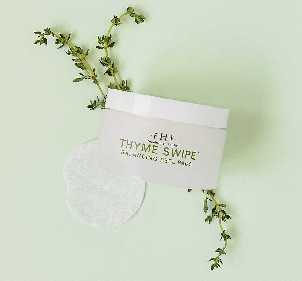 Thyme Swipe® | Organic Matcha + Thyme Balancing Peel Pads