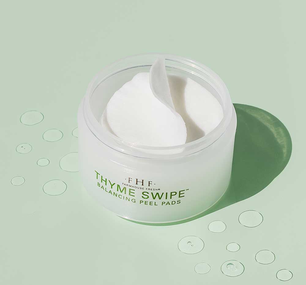 Thyme Swipe® | Organic Matcha + Thyme Balancing Peel Pads