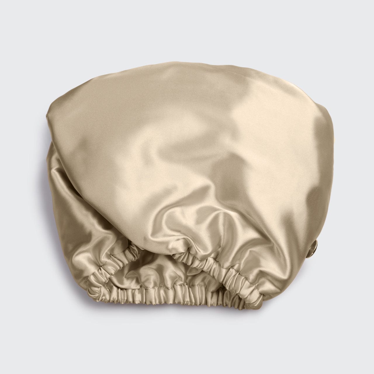 Satin-Wrapped Hair Towel - Champagne