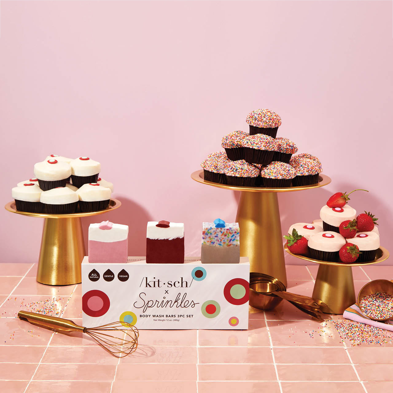 Sprinkles Cupcakes 3pc Set - Body Wash Bars