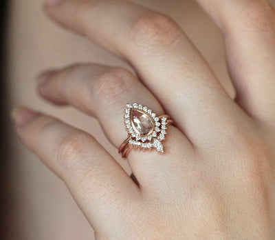 Beverly Morganite Ring Set