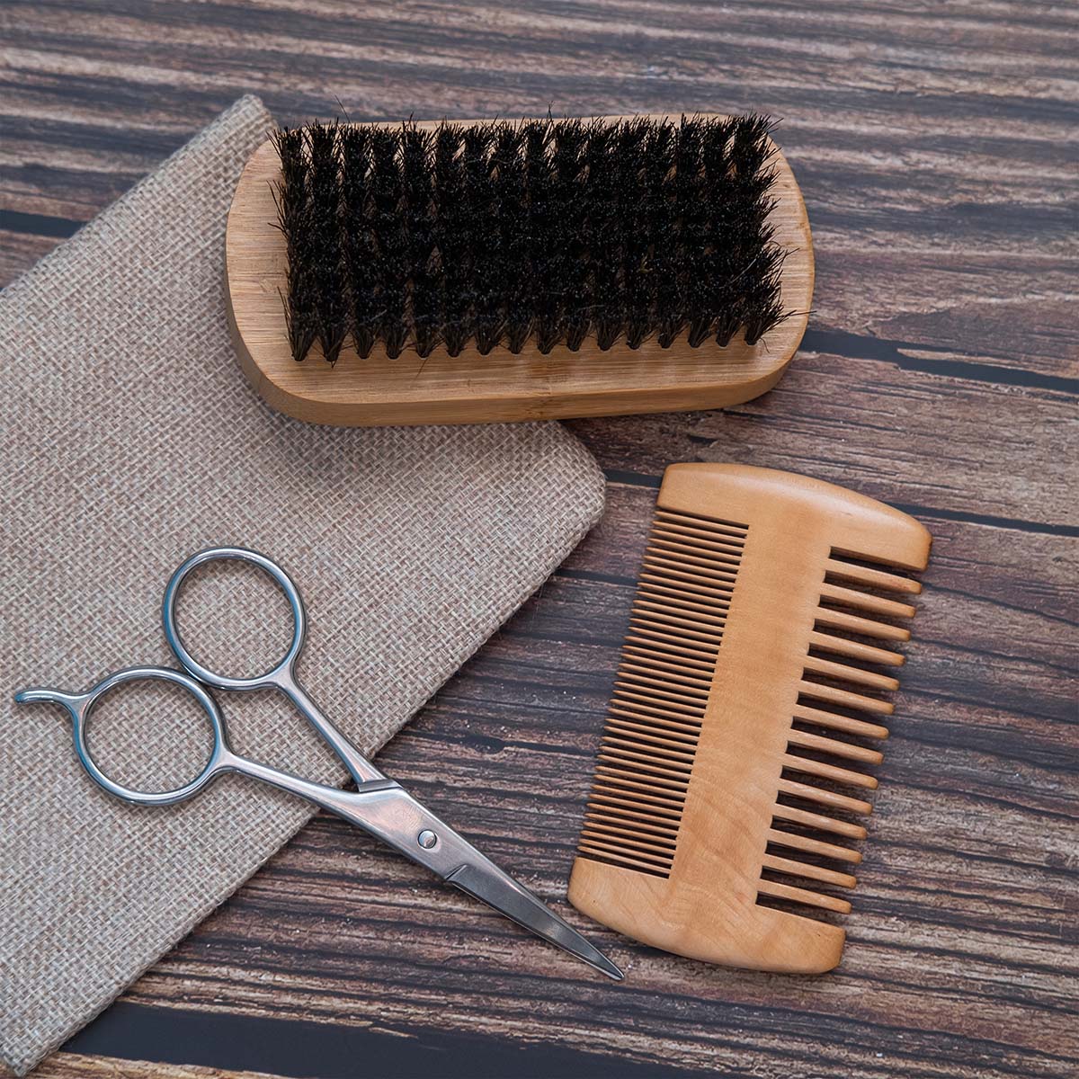 Beard Comb | Wooden Beard Grooming Kit For Men