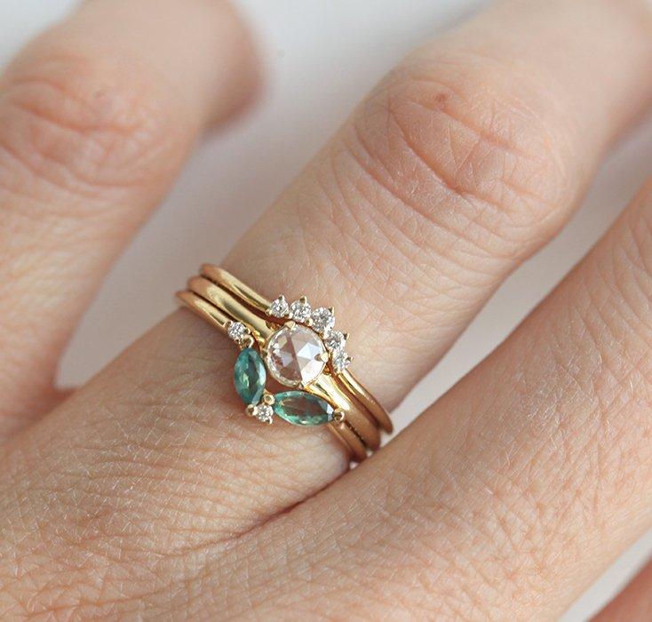 Bridget Alexandrite Ring Set