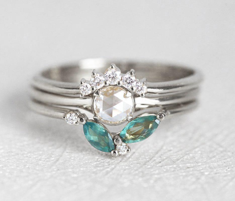 Bridget Alexandrite Ring Set