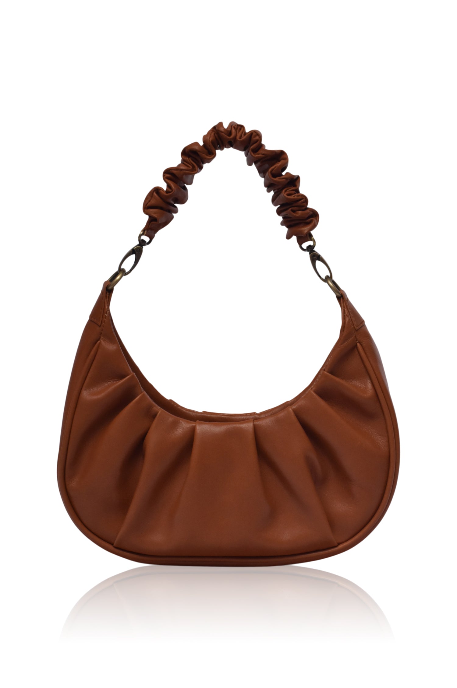 Camille Ruched Leather Bag
