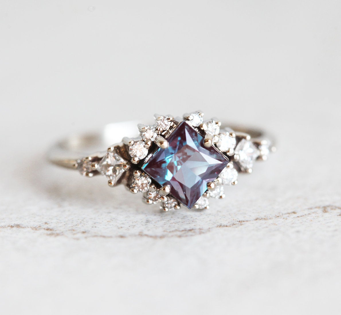 Chiara Alexandrite & Diamond Ring