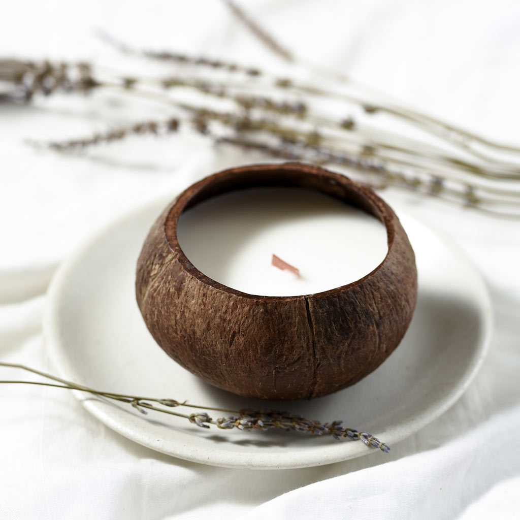 Coconut Shell Candle - Toasted Coconut Scent