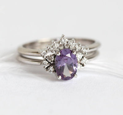 Dora Lab Alexandrite & Diamond Ring