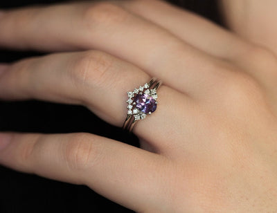 Dora Lab Alexandrite & Diamond Ring