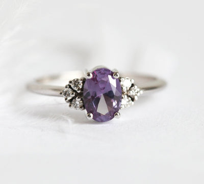 Dora Lab Alexandrite & Diamond Ring