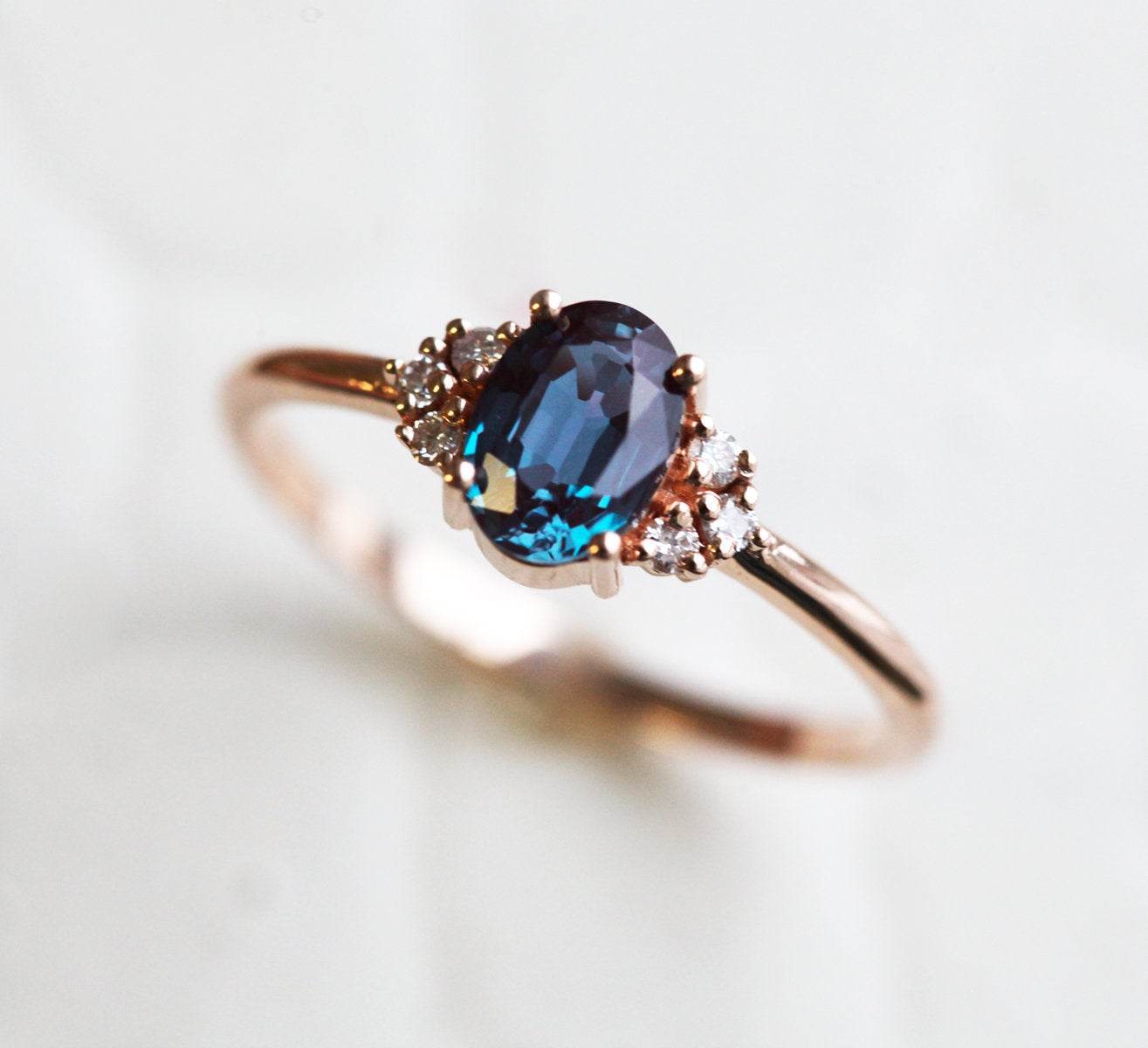 Dora Oval Alexandrite Ring