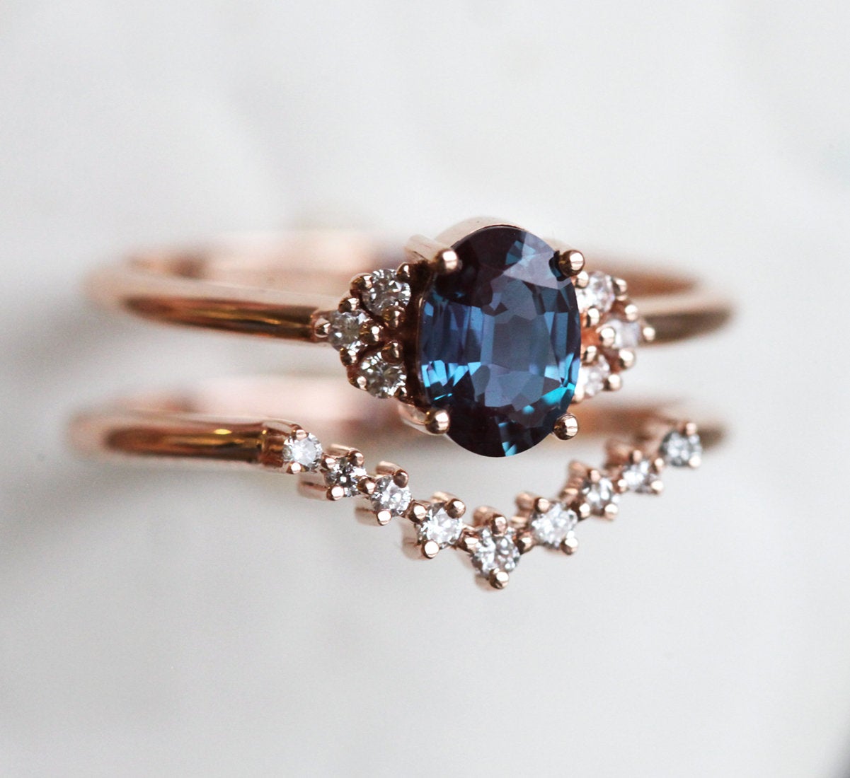 Dora Oval Alexandrite Ring