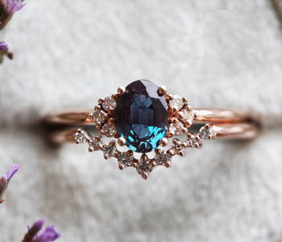 Dora Oval Alexandrite Ring