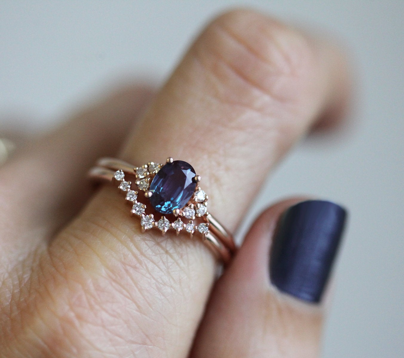 Dora Oval Alexandrite Ring