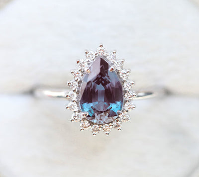 Drew Pear Alexandrite Ring