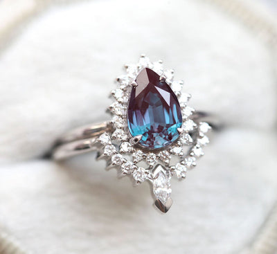 Drew Pear Alexandrite Ring