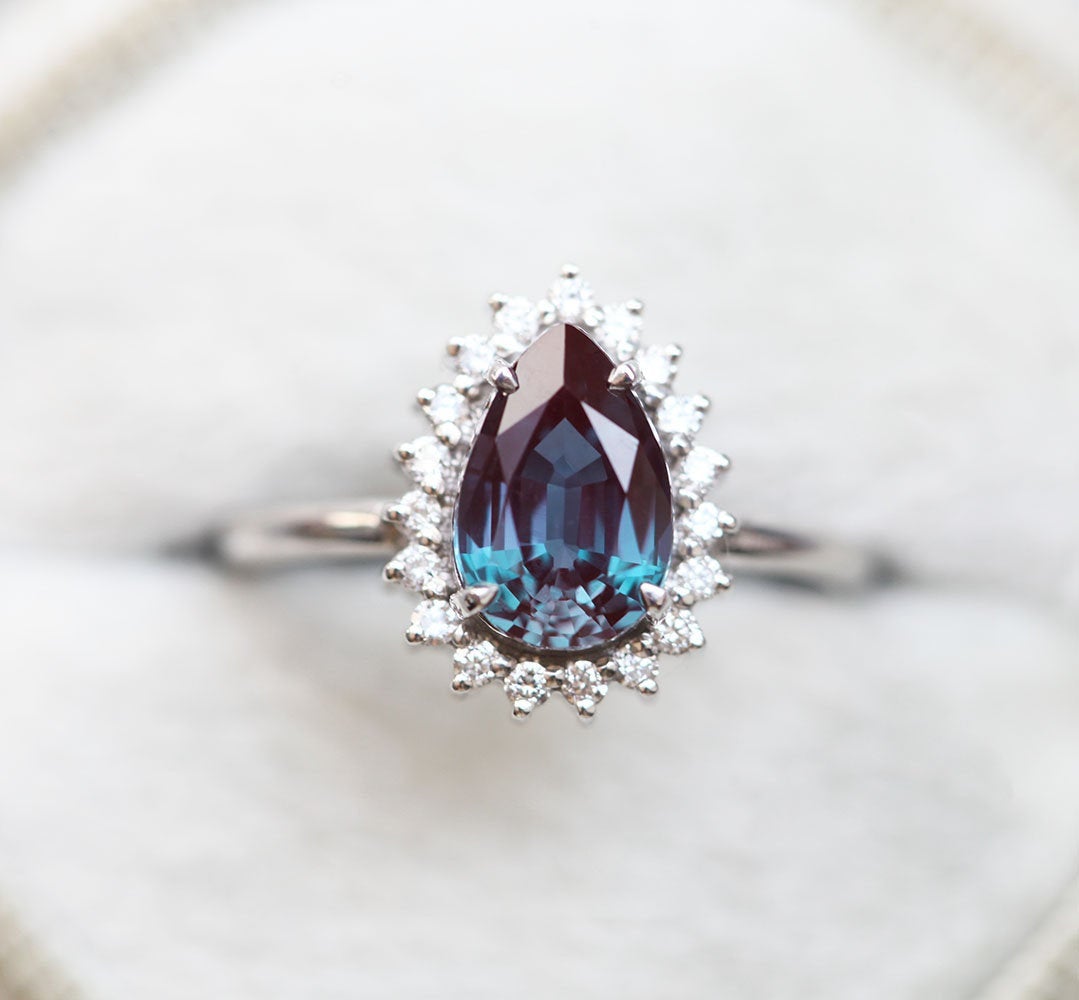 Drew Pear Alexandrite Ring