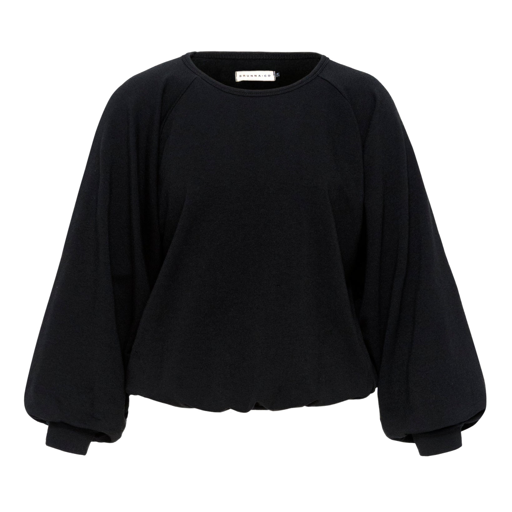 Haley Bamboo Fleece Sweaters, in Black