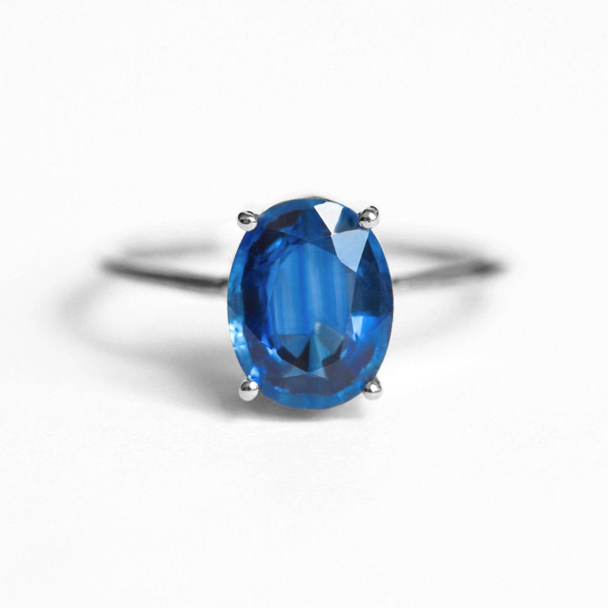 Blake Oval Kyanite Solitaire Ring