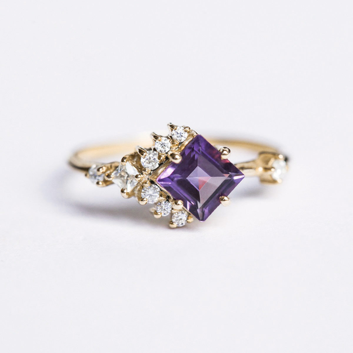 Alice Amethyst Cluster Ring