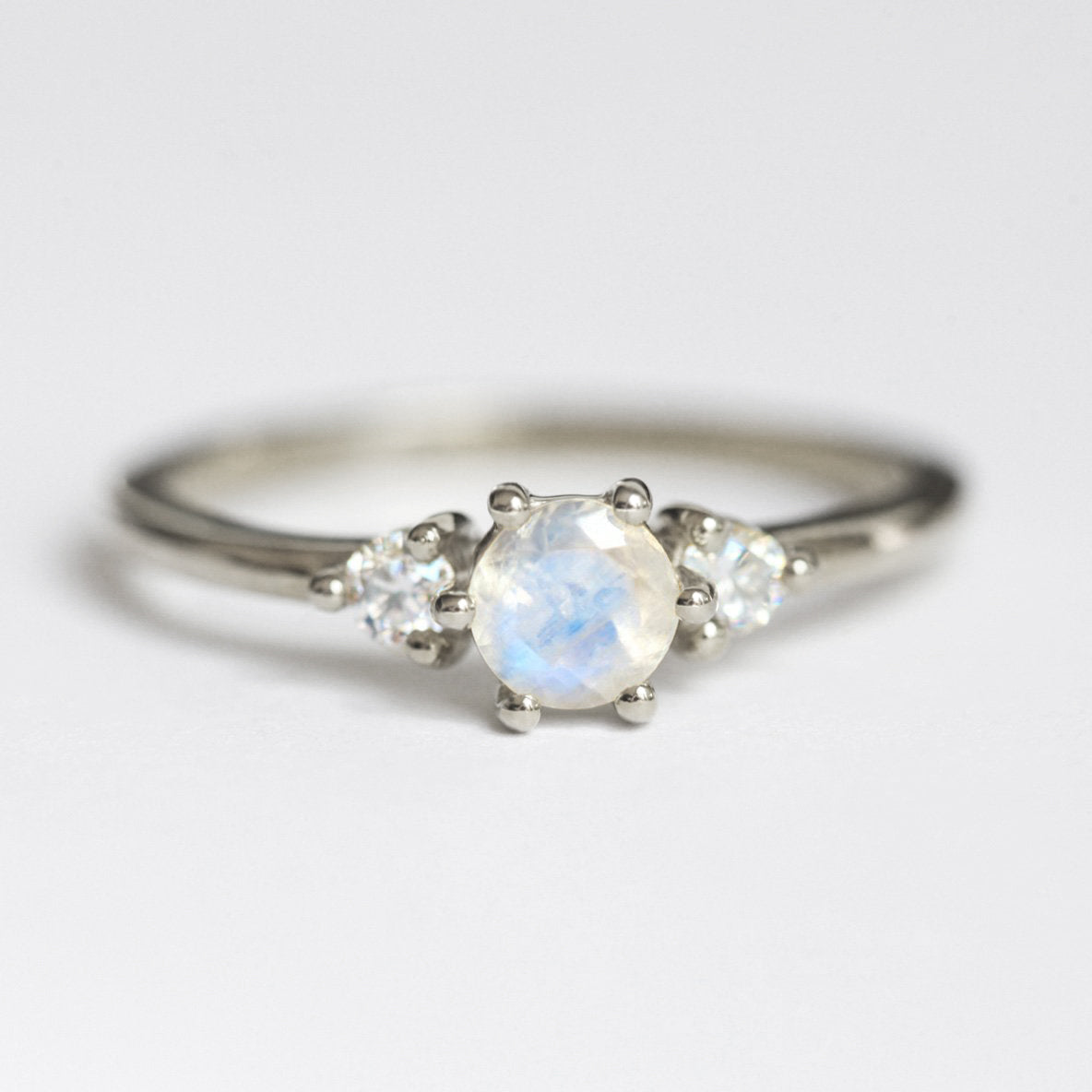 Taia Three Stone Moonstone Ring