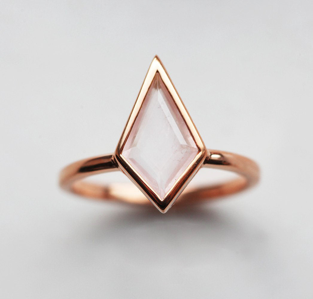 Glenn Rose Quartz Kite Ring