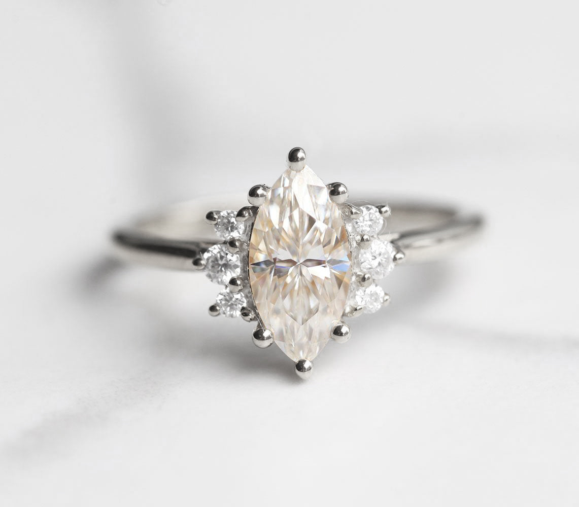 Sophia Marquise cut Moissanite Ring