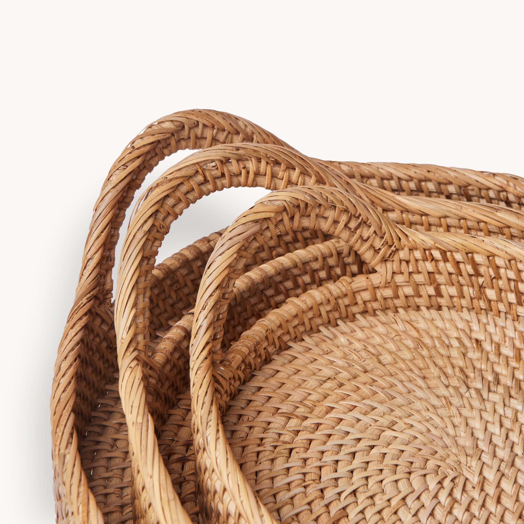 Oval Rattan Tray