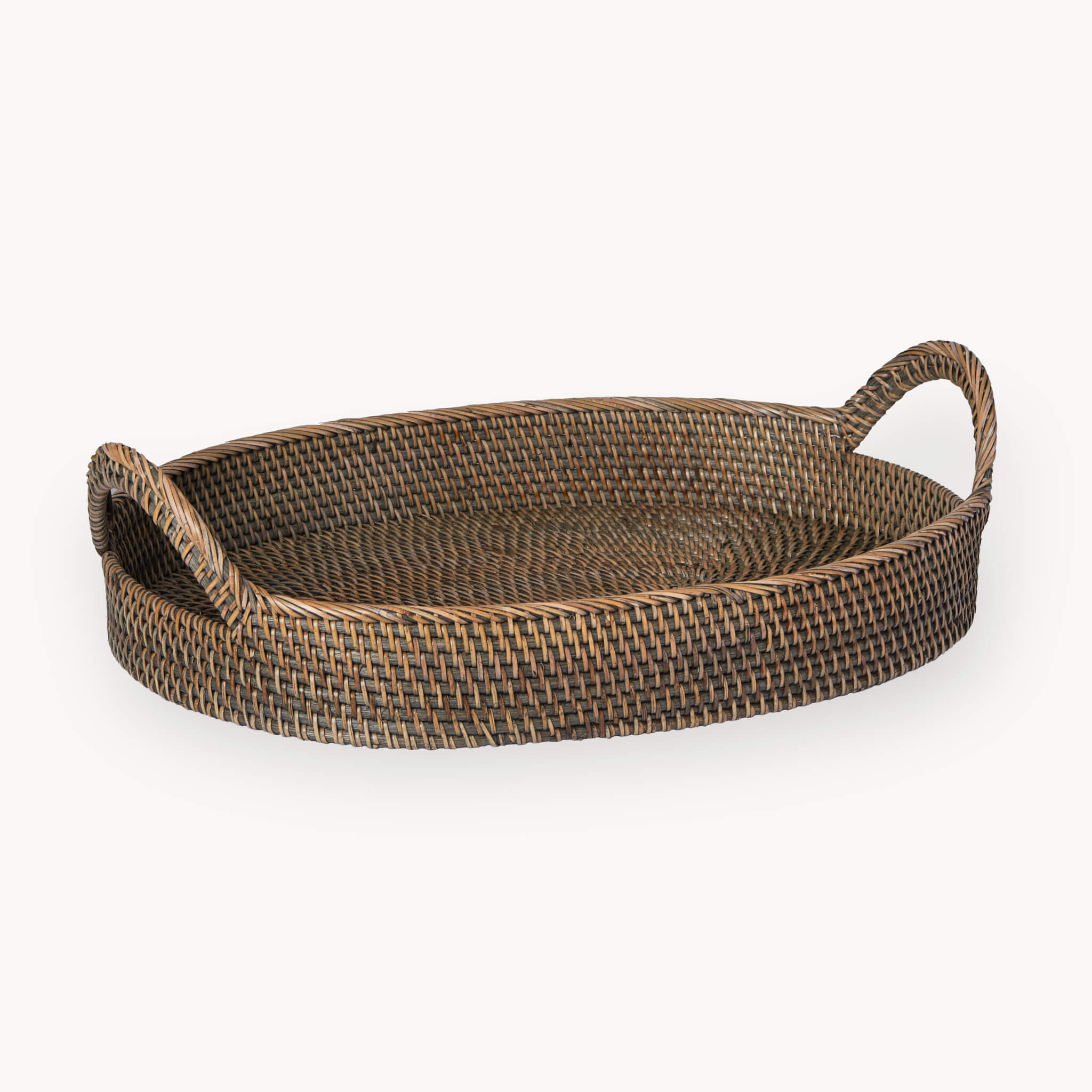 Oval Rattan Tray