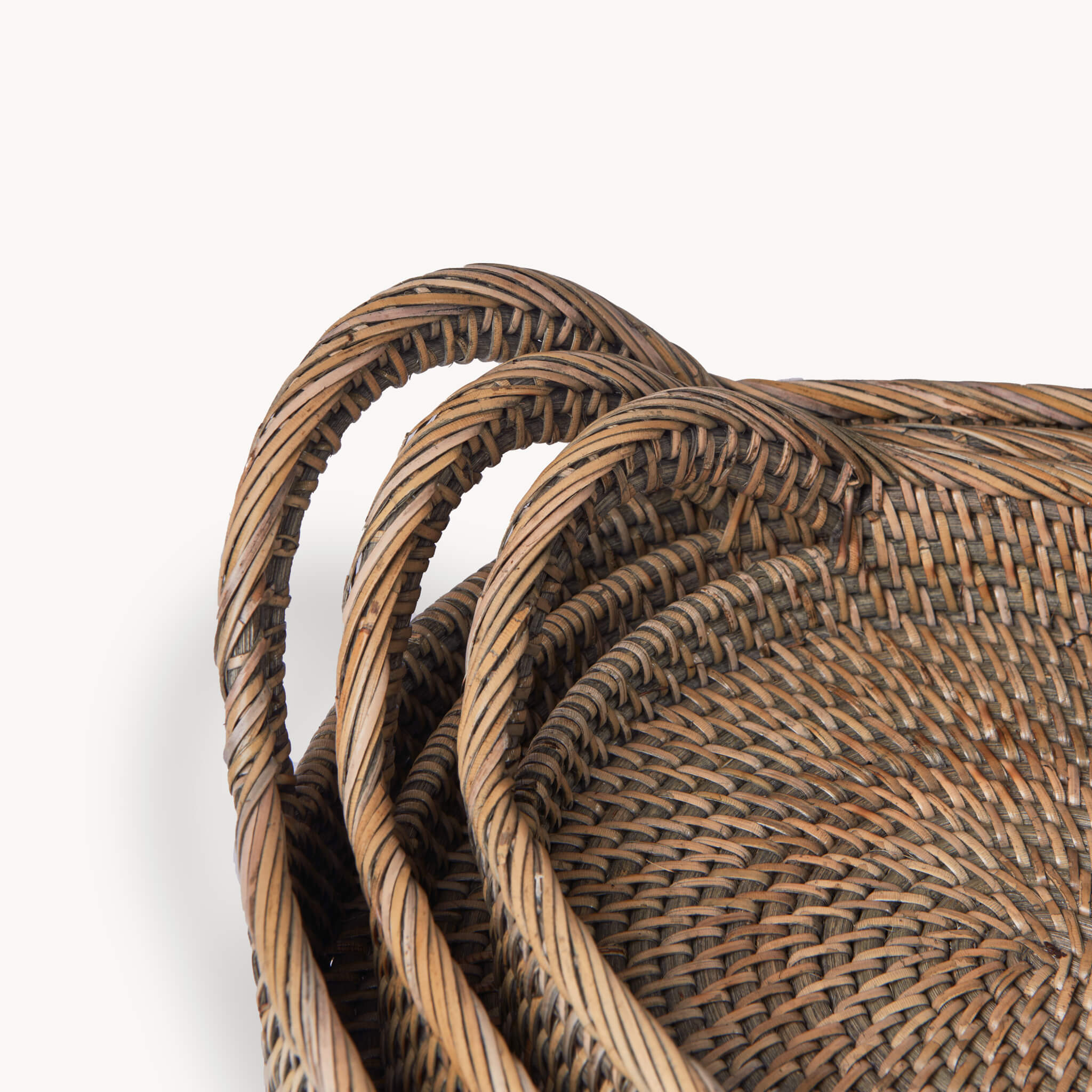 Oval Rattan Tray