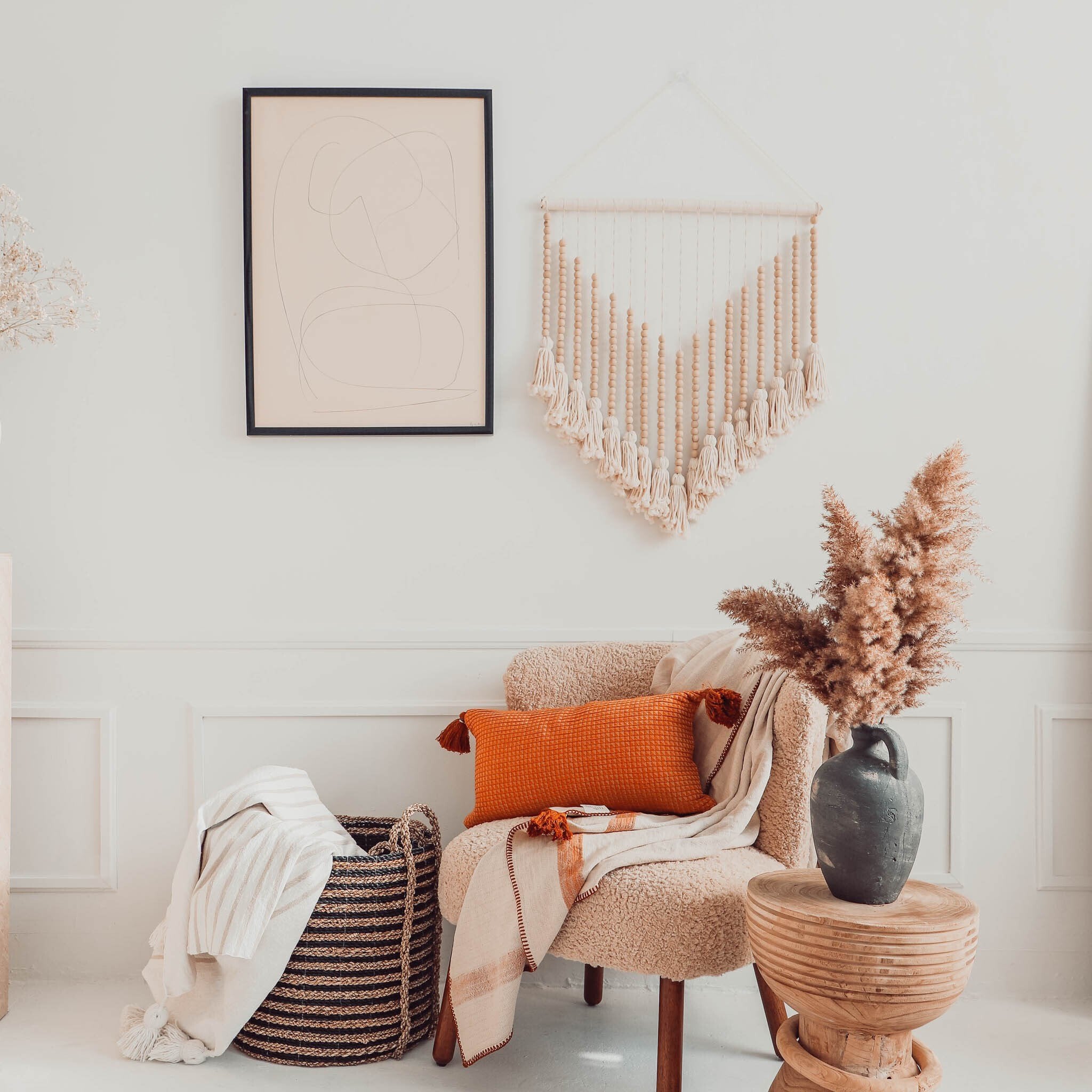 Beaded Macrame Hanging