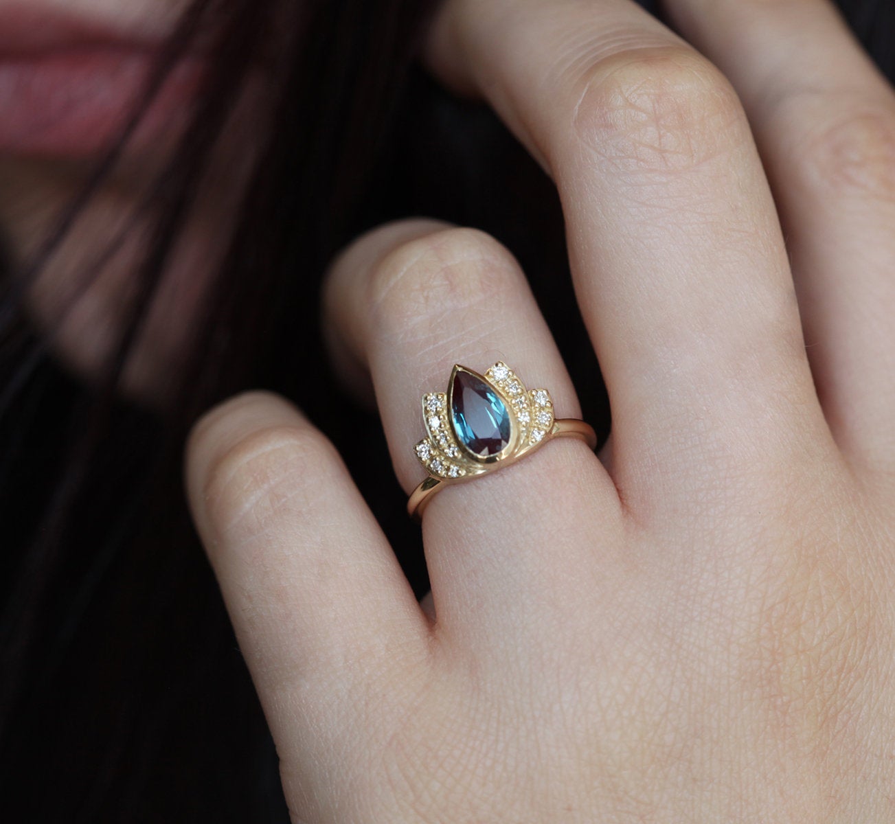 Lakshmi Alexandrite Ring