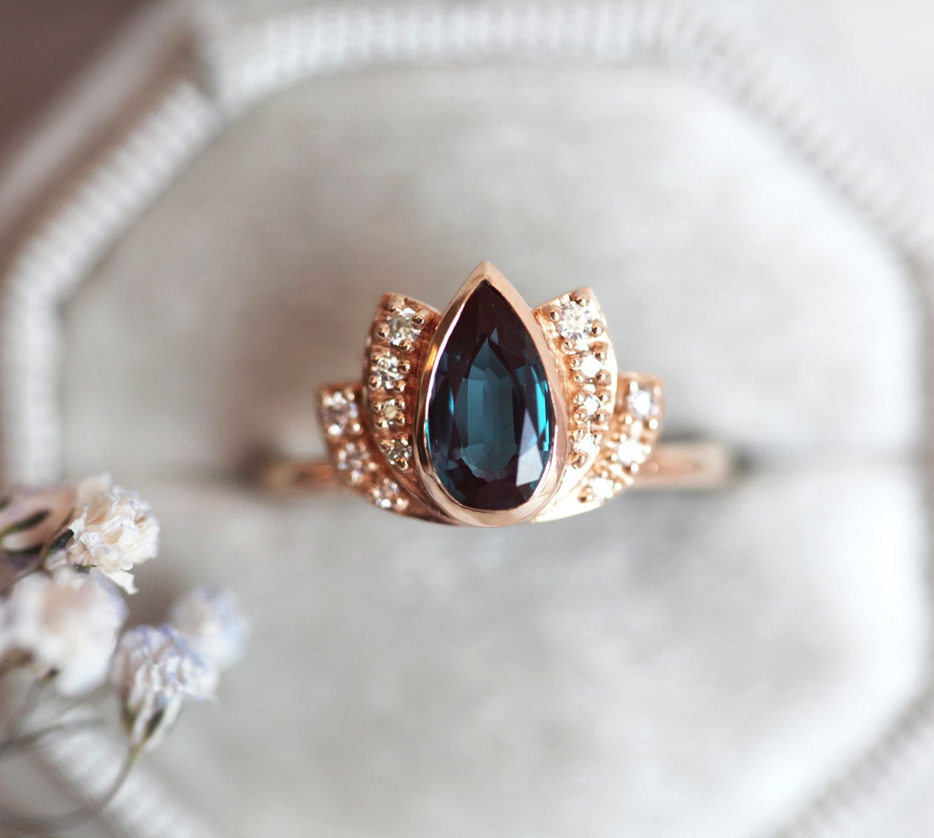 Lakshmi Alexandrite Ring Set