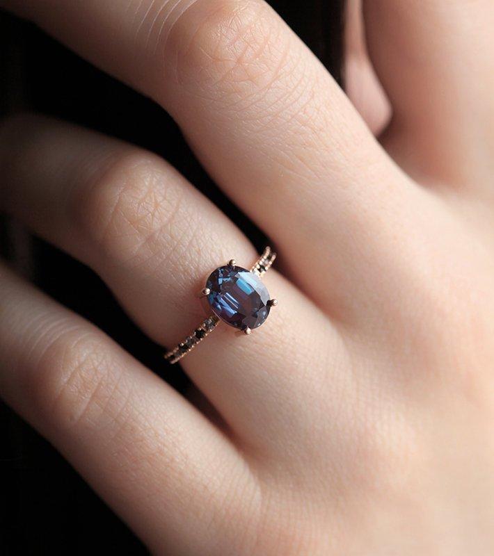 Mercedes Alexandrite Ring