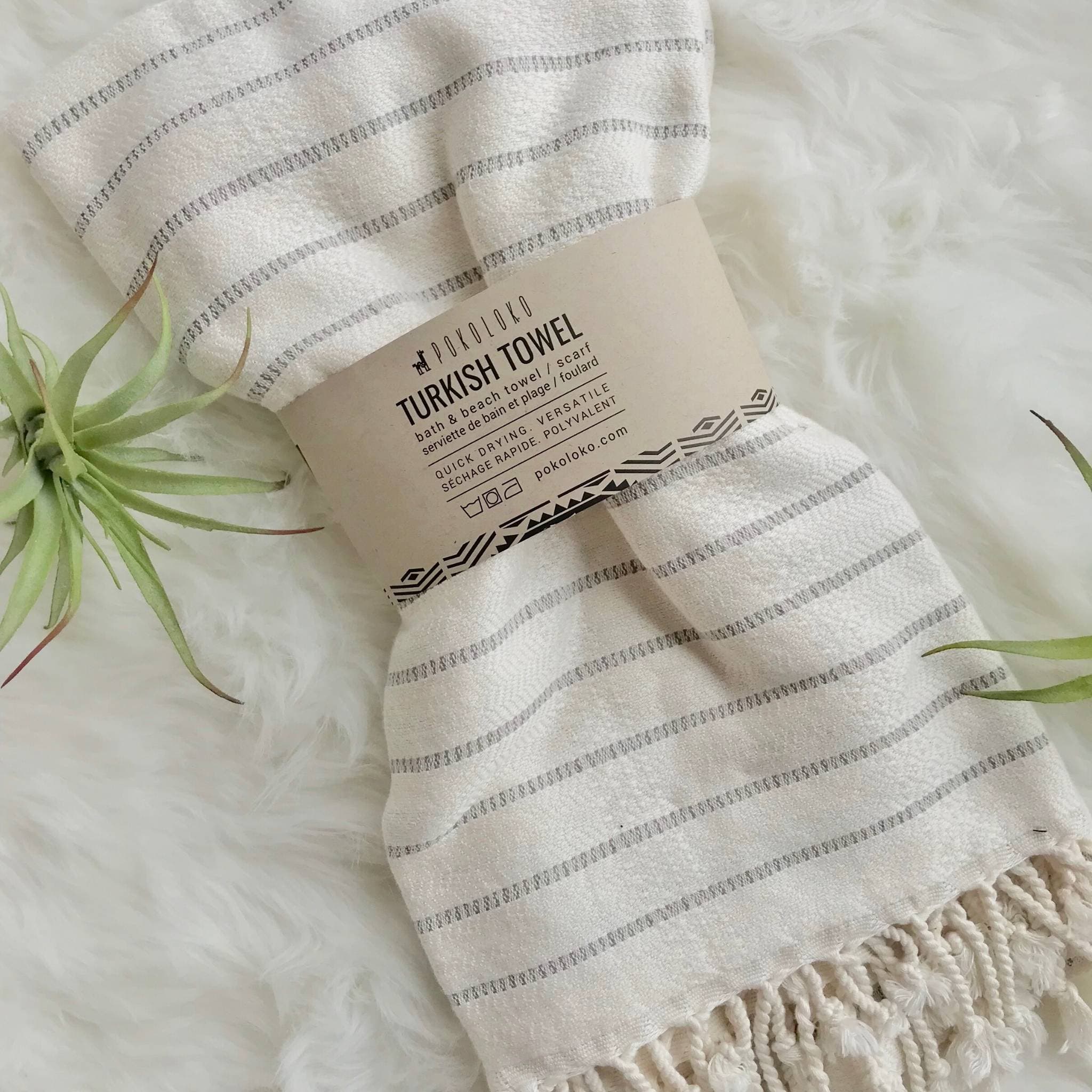 Striped Bamboo Towel