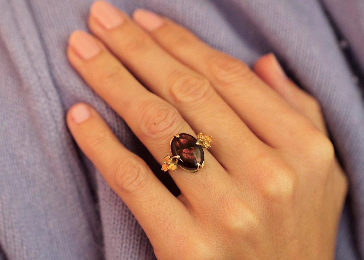 Raya Fire Agate Ring