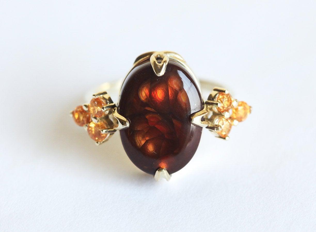 Raya Fire Agate Ring