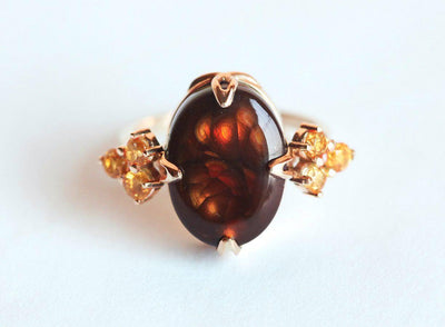 Raya Fire Agate Ring