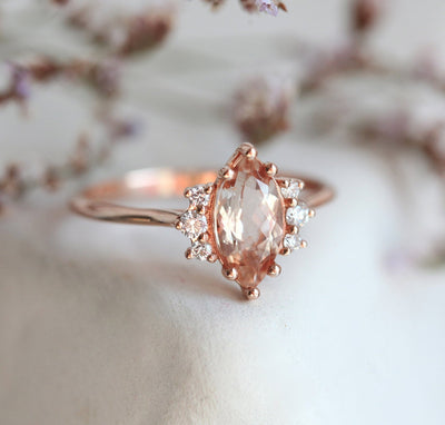 Sophia Marquise Morganite Ring