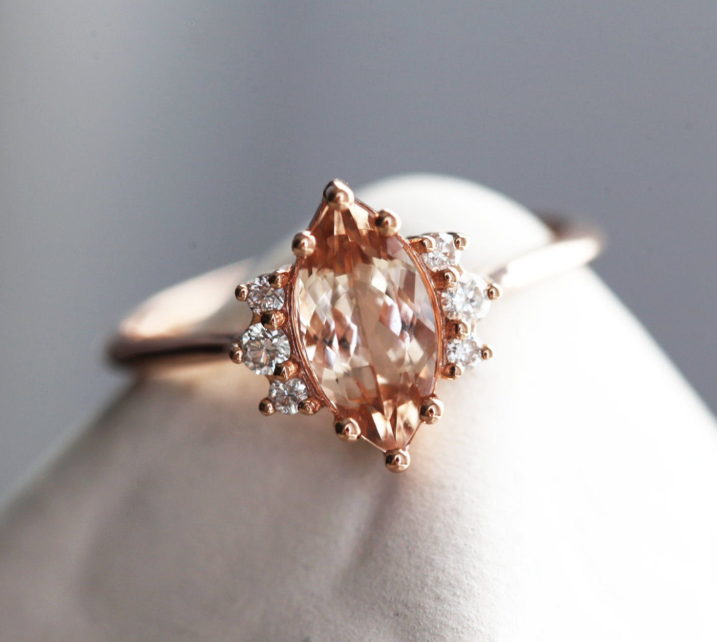 Sophia Marquise Morganite Ring